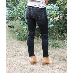 High rise ankle skinny jeans
